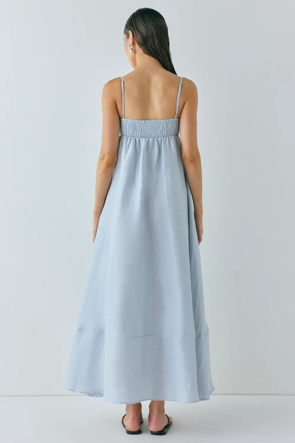 Behati Linen Maxi Dress Sky - Image 6