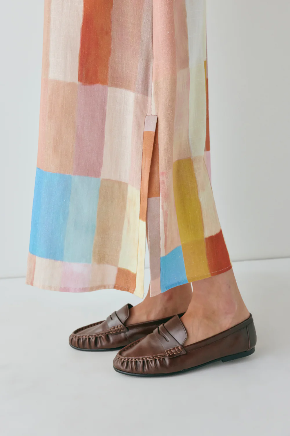 Cate Smock Midi Dress Patchwork - Image 4