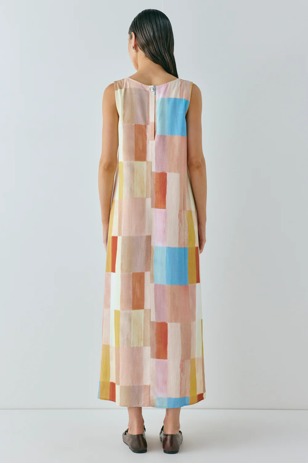 Cate Smock Midi Dress Patchwork - Image 5