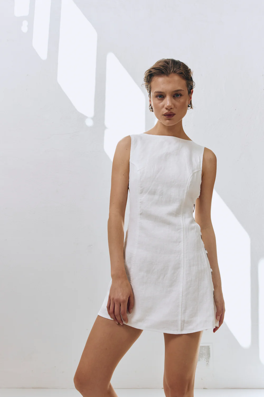 Discoteca Mini Dress White - Image 5