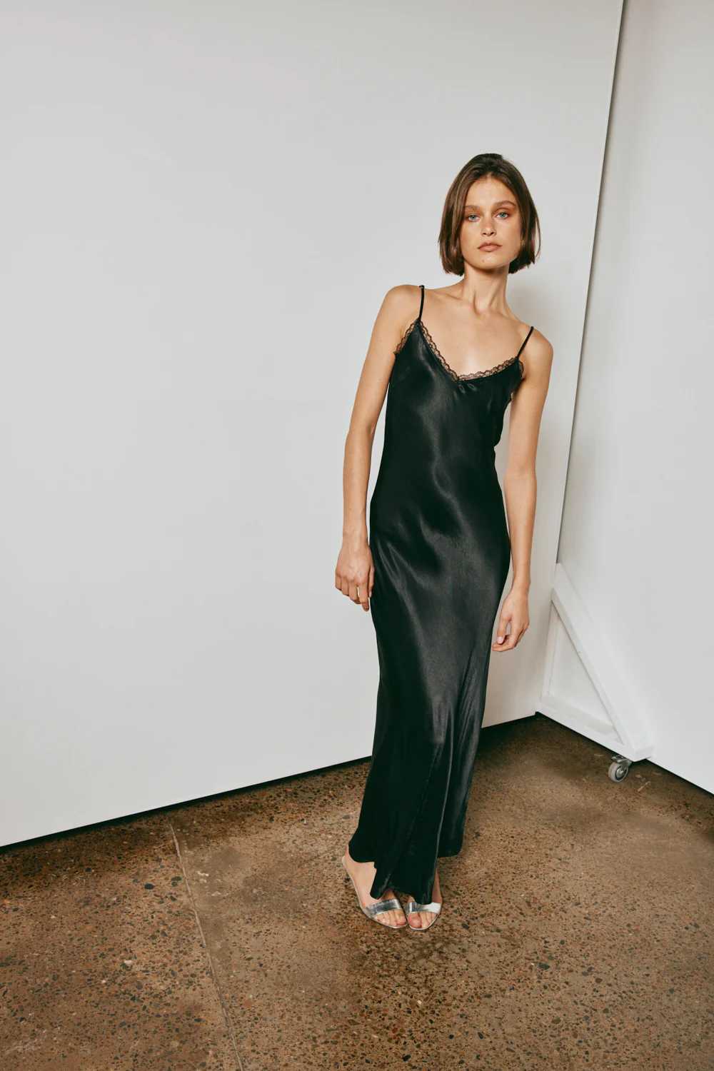 Isle Of Paradise Bias Cut Maxi Dress Black - Image 3