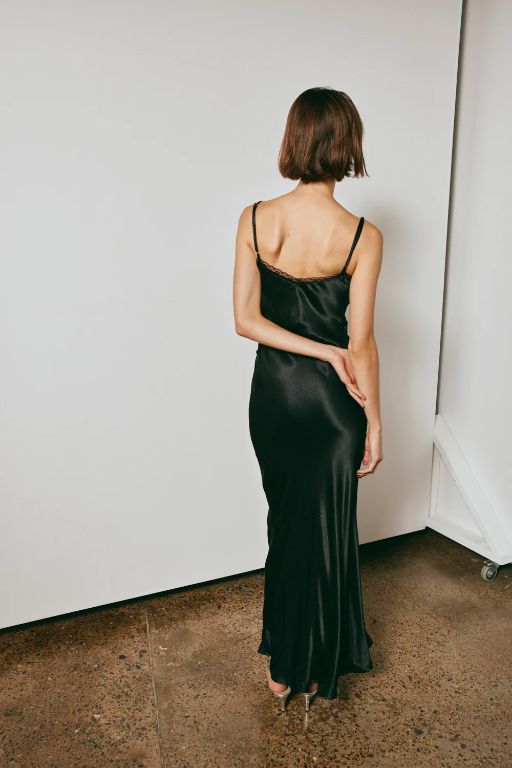 Isle Of Paradise Bias Cut Maxi Dress Black - Image 5