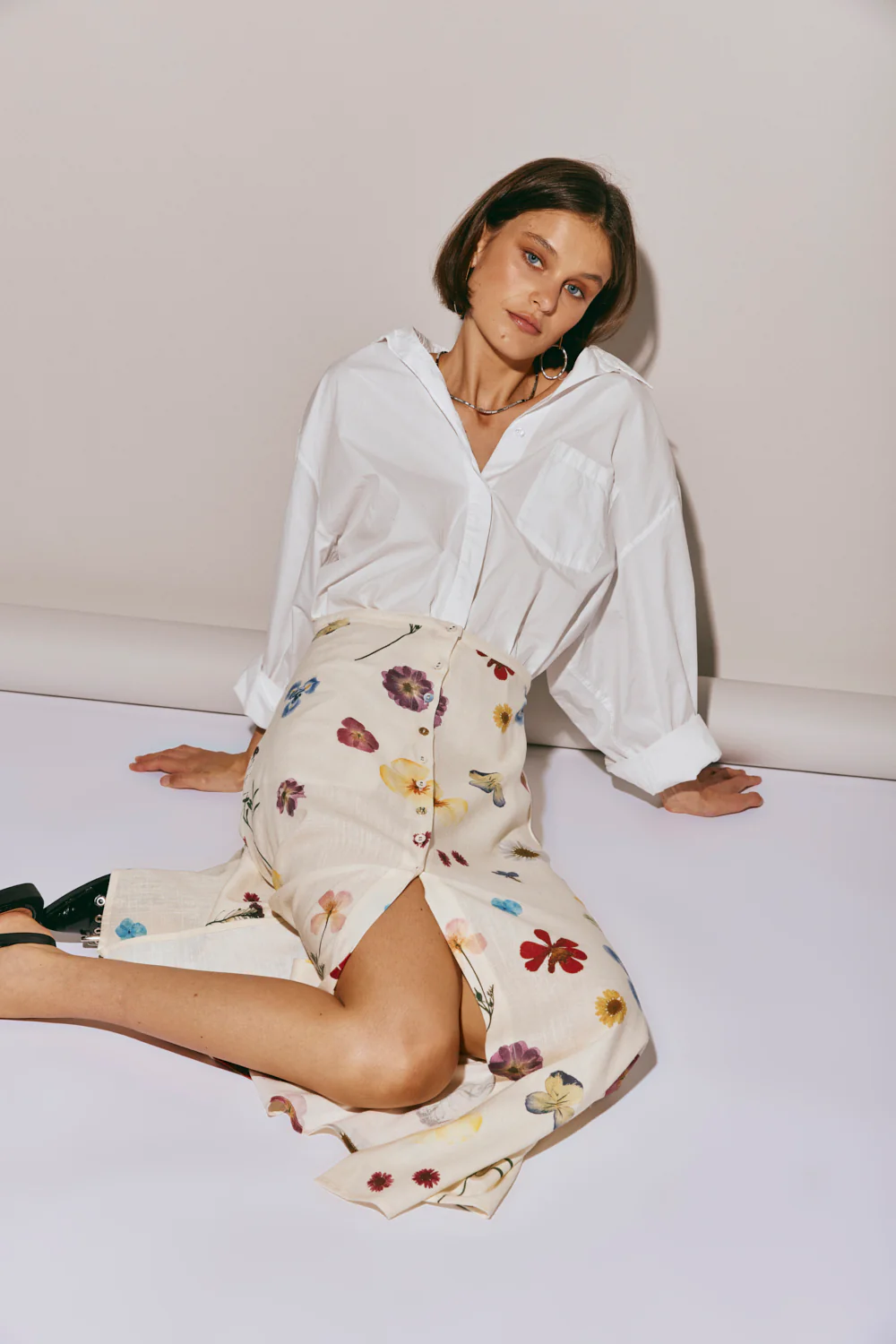 Love Language Midi Skirt Floral - Image 3