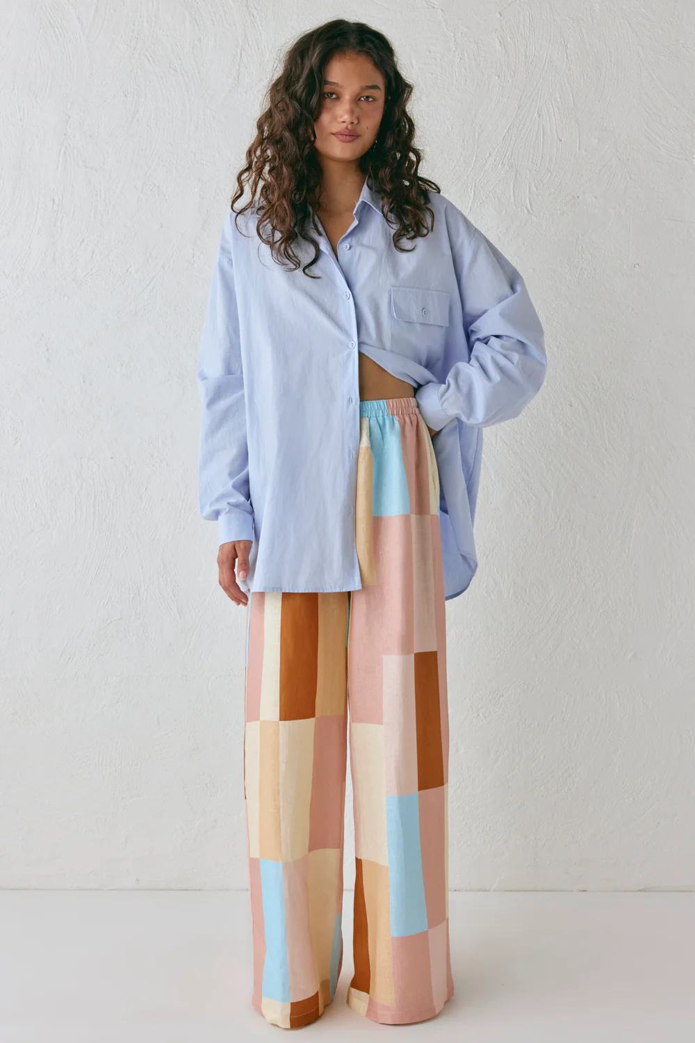 Petra Linen Pants Patchwork - Image 4