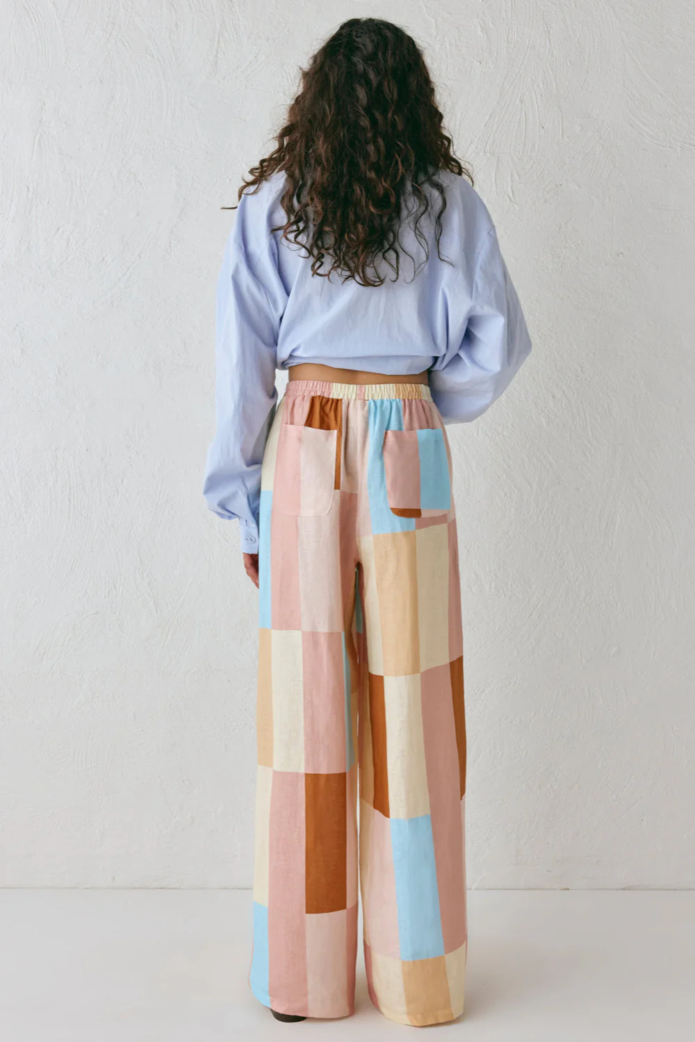 Petra Linen Pants Patchwork - Image 7