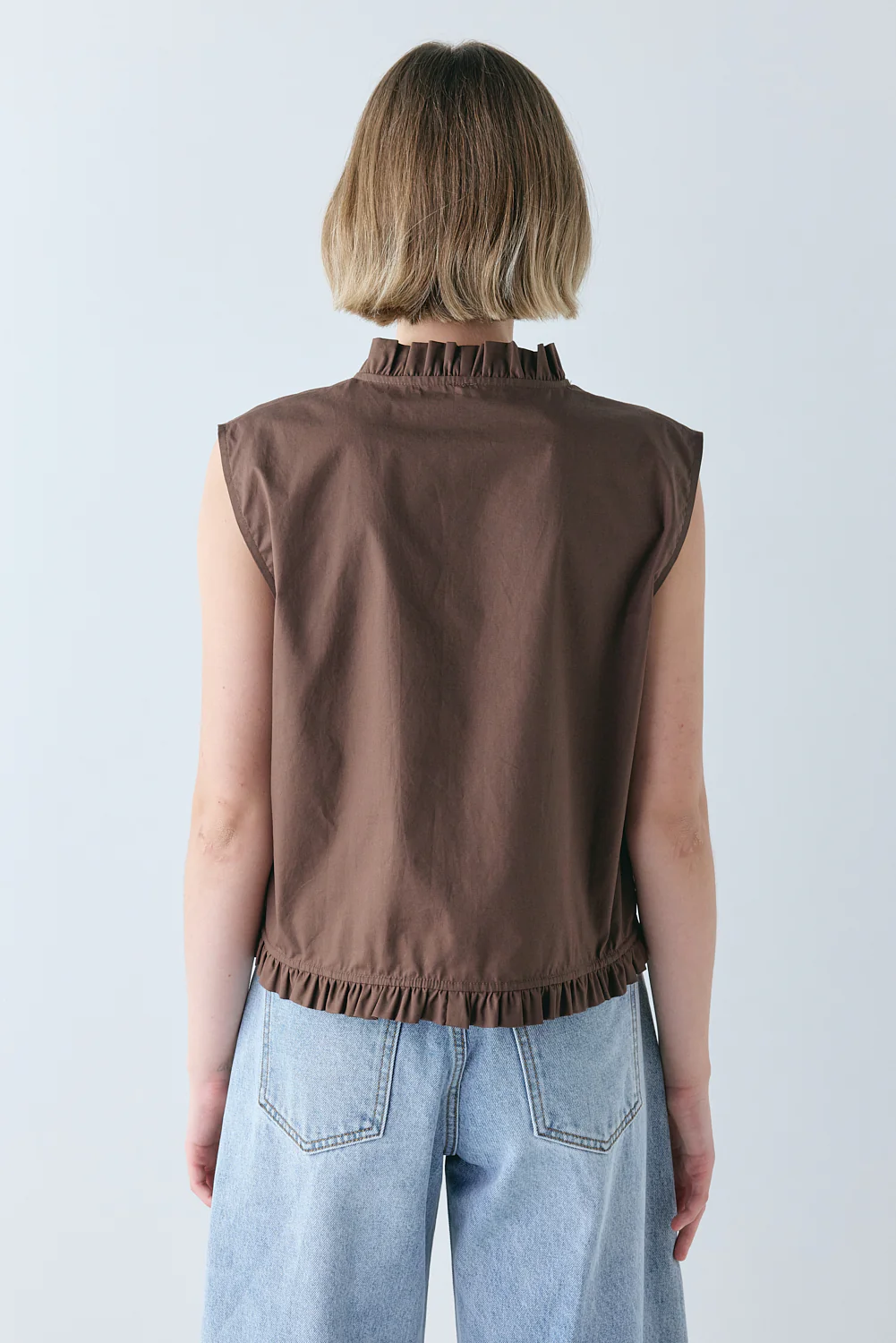 Phoebe Vest Top Chocolate - Image 7