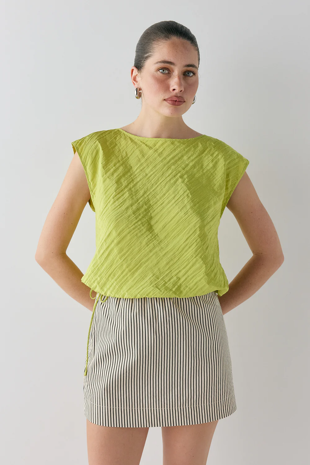Zina Top Lime